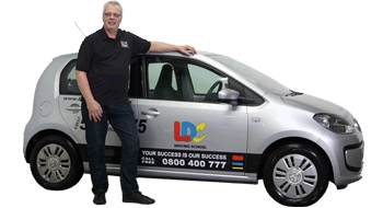 Oliver Davis's driving school car